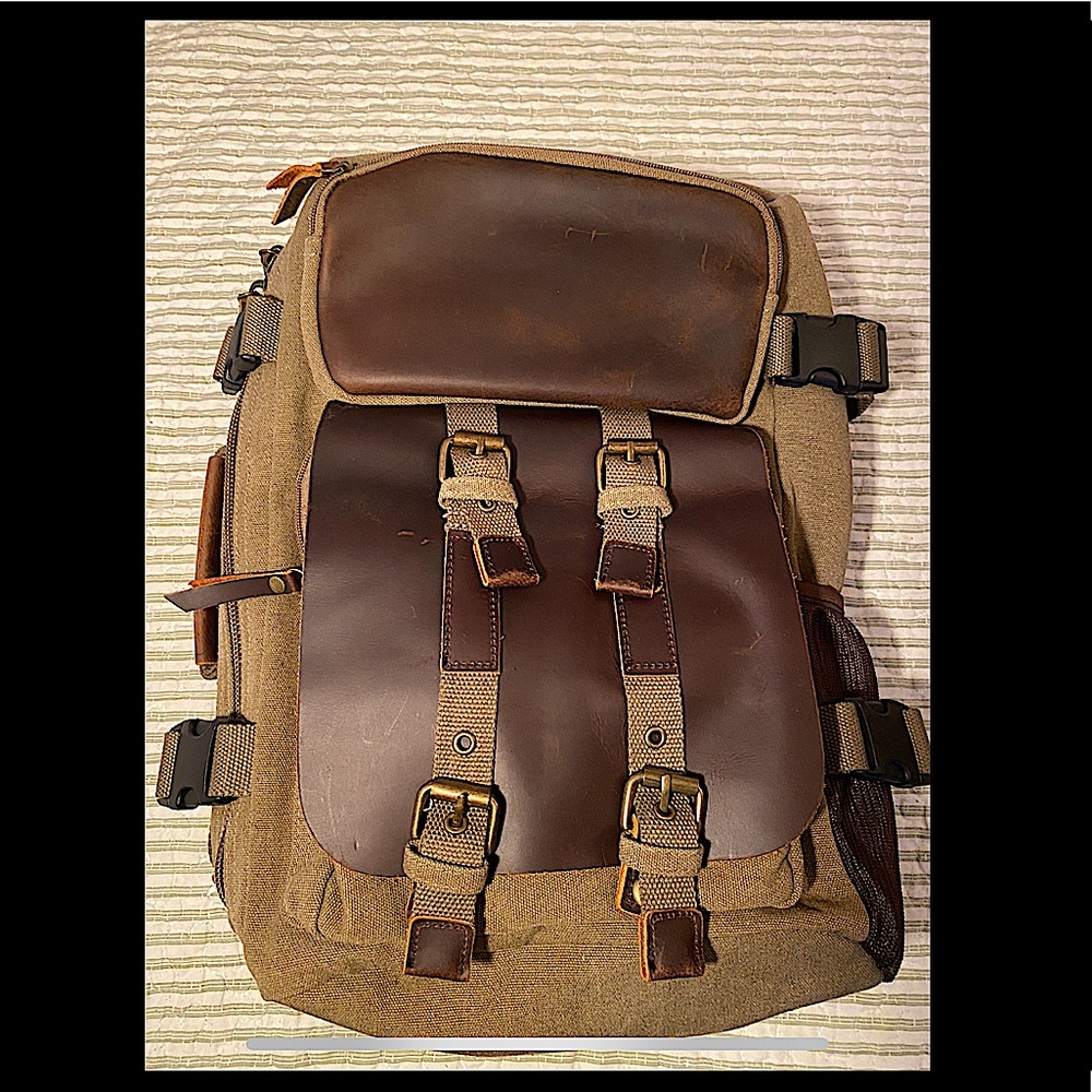 Wilson’s Leather Backpack Messenger Bag